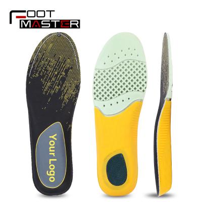 China Custom Breathable Bangni Football OEM TPU Arch Support PU Inner Sole Shock Absorption Insoles For Sport Shoe for sale