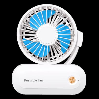 China Mini Folding Fan Portable Rechargeable Handheld Small Foldable Table Hotel Wholesale USB Neck Hanging Fan for sale