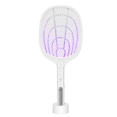 China Viable wholesale rechargeable insect zapper fly killer bat usb racket mosquito killer bat 2-In-1 swatter flashlight for sale