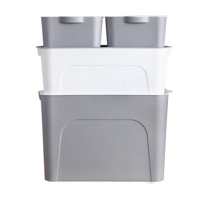 China Wholesale Eco-Friendly Sustainable PP Plastic Household Plastic Storage Boxes With Lid for sale