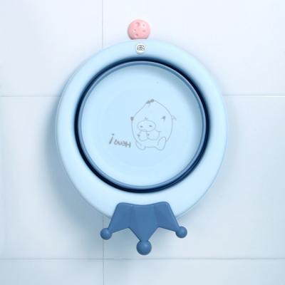 China New Bathroom Sink Baby Multi-Functional Plastic Foldable Wash Basin Sustainable Kids Foldable Basin for sale