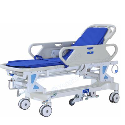 China Emergency Rescue YFTC-J2B ABS Manual Patient Stretcher Car Trolley for sale