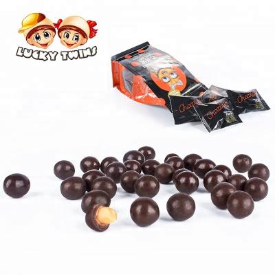 China Sweet chocolate food choco peanut china company candy snacks for sale nut brown children's chocolate for sale