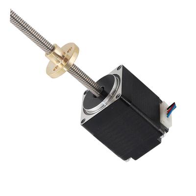 China 28mm Micro T5 Linear screw hybrid stepping motor with threaded screw  large torque noiseless 28HN25-8-T5 for sale