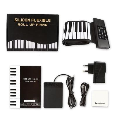 China Flexible Digital Silicon Keyboard 88 Key Digital MIDI Piano Roll Up Piano Musical Instruments for sale