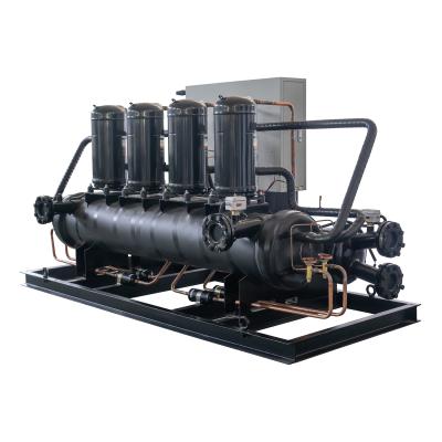 China Brewery/China Low Temperature Water Cooling Chemical/Plastic Industrial Chiller With 4 Compressor Circuits for sale