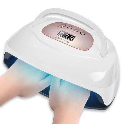 China ABS 150W SUNX8 MAX Professional LED Lamp Nail Dryer Gel Fast Curing UV Polish With Auto Sensor Nail Lamp for sale