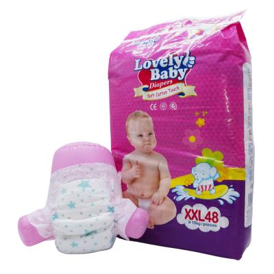 China Hot Sale Cotton Baby Diapers China Oem Free Name Brand Disposable Baby Diapers Wholesale for sale