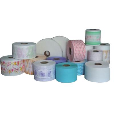 China Custom Printed Soft PE Film Sanitary Raw Materials Back Sheet Breathable Pe Film For Adult Baby Diapers for sale