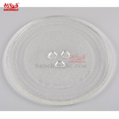 China Household Sunchonglic Dish Glass Ice Microwave Glass 24.5cm In Microwave Oven Hot Sale for sale