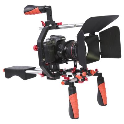 China JingYing Universal Camera Support Camera JingYing Aluminum Alloy DV DSLR Camera Shoulder Installation With Follow Focus Matte Box for sale