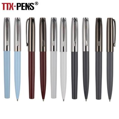 China Office & School Pen TTX Personalized Parker Promotional Metal Ball Point Ballpoint Pens Roller Pen With Custom Logo Printed Engraving for sale