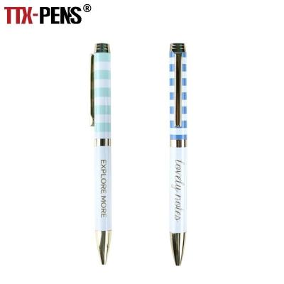 China Office & School Pen TTX Custom Gift Personalized Advertise School Metal Heat Transfer Printing Logo Ballpoint Pen for sale