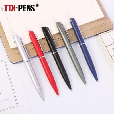 China Office & School Pen TTX Custom Logo Laser Engrave Metal Ball Pen Ball Point Pen For Promotional Stationery Gift for sale