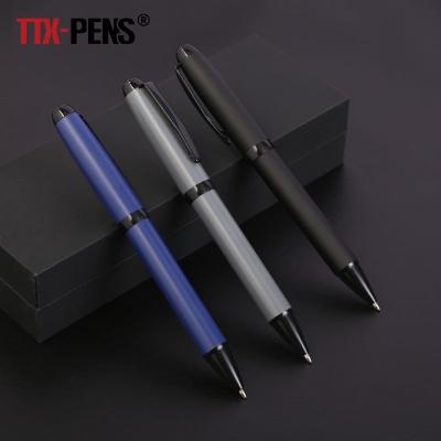 China Office & School Pen TTX High Quality Giveaway Gifts Office Luxury Metal Printing Laser Ballpoint Pen With Custom Logo Color for sale