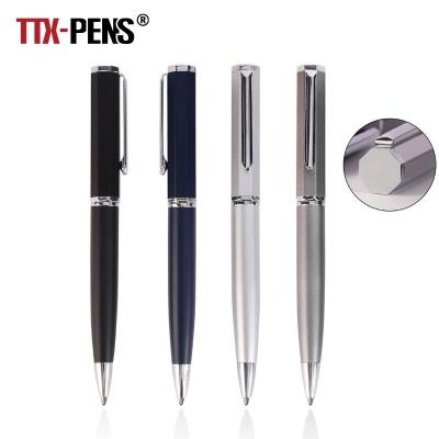 China Office & School Pen TTX Gift Promotional Hotel Branded Luxury Metal Body Twist Ballpoint Pens With Engraving Custom Logo for sale