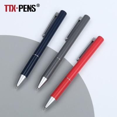 China Office & School Pen TTX School Office Use Black Metal Ballpoint Pen Business Rollerball Pen With Custom Logo for sale