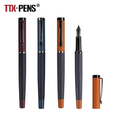 China Student TTX Factory Supply Custom Logo High Quality Fashion Business Cooperate Gift Metal Fountain Pen for sale