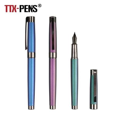 China Student TTX Wholesale Fashion Signature Commercial Office Custom Gift Daily Metal Fountain Pen for sale