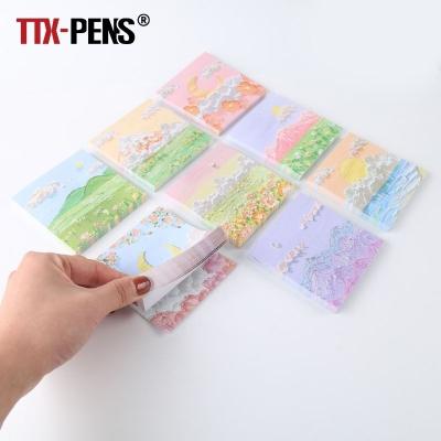 China Self-Adhesive TTX Stationery Back To School Supplies Paper Notepad Kawaii Sticky Note With Customized Logo for sale