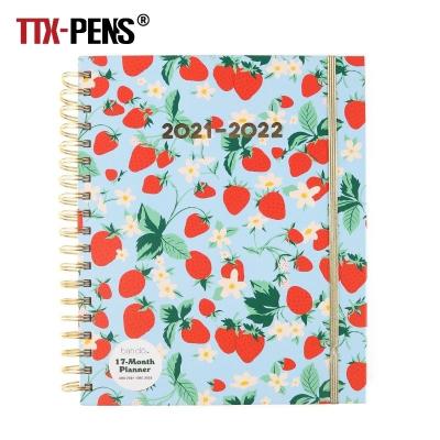 China Printed TTX School Supplies Personalized Printing Design Flower Fruit Strawberry Custom Logo A5 Notebook for sale