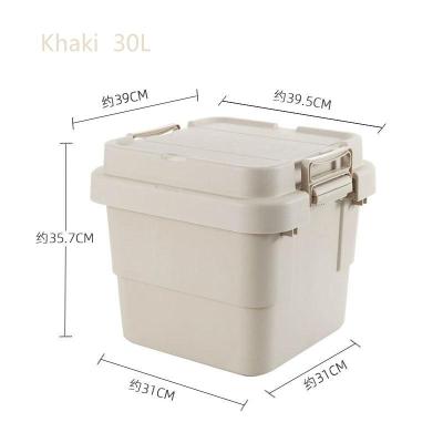 China Factory Direct 30L 50L DOD Outdoor Camping Storage Box Solid High Quality Thick Plastic Storage Box Large Capacity for sale