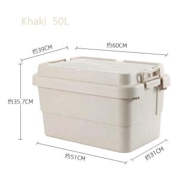 China Camping Storage Container PP 50L Solid DOD Amazon Hot Seller High Quality And Durable Stacking Box for sale