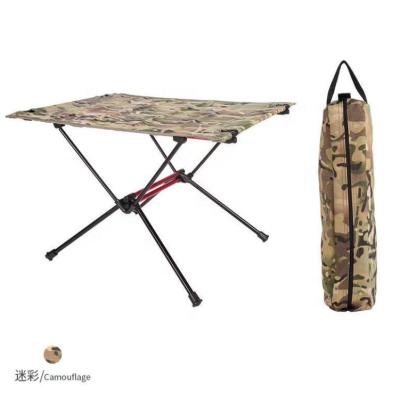 China Portable Camouflage Pattern Modern Aluminum Alloy Color Customized Folding Table For Outdoor Camping for sale