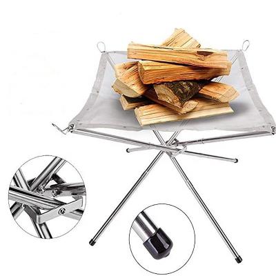 China OEM Portable Portable Picnic BBQ Growing Dining Fire Pit For Outdoor Camping Wood Fire Stand Stainless Steel for sale