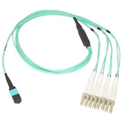 Chine Câble optique OM3 de fibre multimode de MTP/MPO LC extérieur pour industriel à vendre