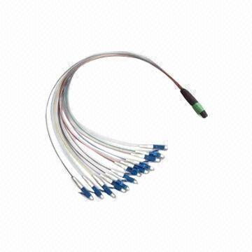 China Red SM/milímetro de MPO de cordón de remiendo, fibra óptica del cordón de remiendo de la fibra del LC LC en venta