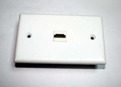 China Plastic White HDMI Wall Plate for sale