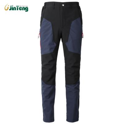 China Thick Soft Shell Mountaineering Pants Warm Sports Plush Pants Outdoor Waterproof Winter Anti-pilling Pants Men for sale