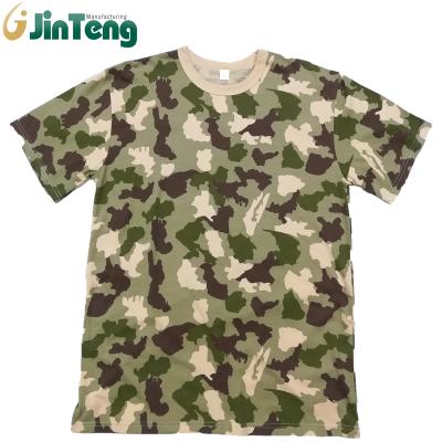 China Desert Anti-Static Camouflage Cotton Nigeria Combat 100% Tactical T-Shirt for sale