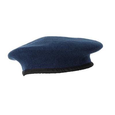 China 100% Military Feeling UN Beret Hat High Quality Soft Wool Soft Touch Beret Cap for sale