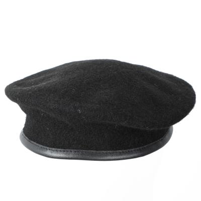 China High Quality 100% Military Feeling Plush Wool Soft Army Beret Hat for sale