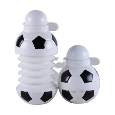 China Sustainable Safeshine 450ml High Quality Custom Collapsible Plastic Soccer Sports Foldable Flat Water Bottle for sale