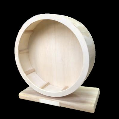 China Viable Wooden Mute Hamster Running Collapsibie Wheel Hamster Toy Hamster Design Sports Wheel for sale