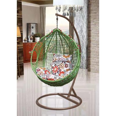 China Contemporary Wholesale Hot Sale Outdoor Patio Furniture Garden Rattan Drop Water Drop Rattan Swing Adult Wicker Chair With Stand for sale