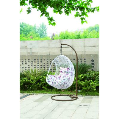 China Contemporary Outdoor Wicker Basket Ratan Outdoor Hanging Chairs Egg Chair for sale