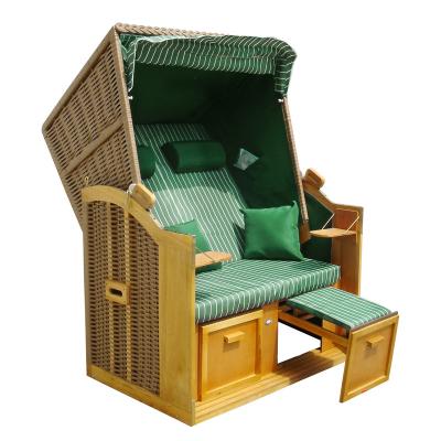 China Easy-carry wicker covered beach chair for sale