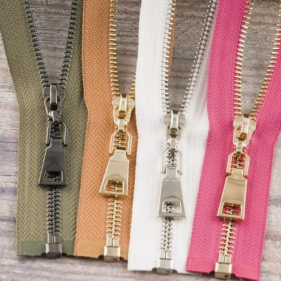 China ISO metálico de Rose Gold Decorative Metal Zippers Eco para artesanatos à venda