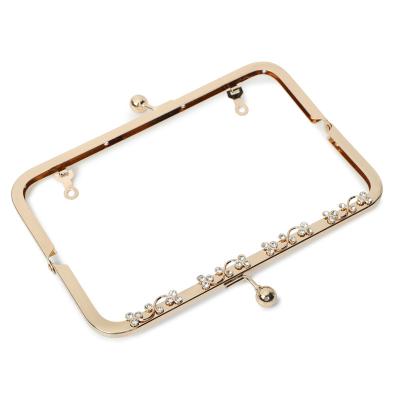 China Alalamu Clutch Frame Hardware Square Purse Frame 8.26×2.75in for sale