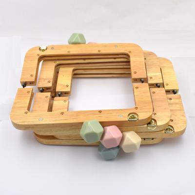 China Hardness Wooden Frame Clutch Bag Antiscratch Tearproof For Wallet for sale