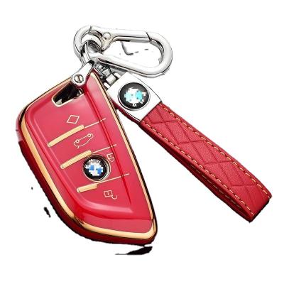 China Elegante liga de zinco do suporte de couro Fadeless da corrente chave do carro à venda