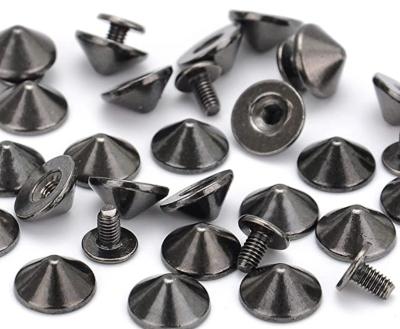 China Corrosão de pouco peso de Spike Studs Screw Back Anti do cone do Gunmetal para a roupa à venda