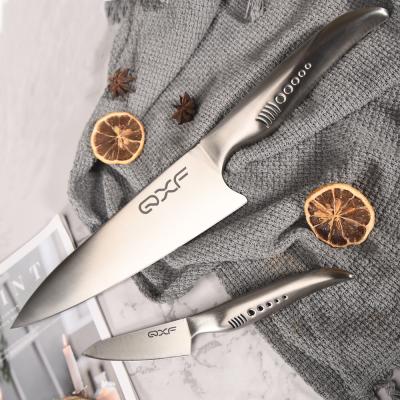 China Sustainable Professional 2 Pieces New Design Stainless Steel Kitchen Knife Set For Restaurant for sale