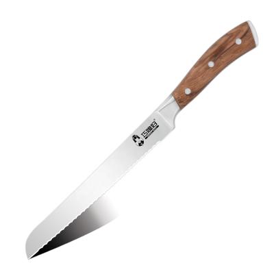 China High Quality Viable 8 Inch Kitchen Knife Stainless Steel Bread Knife For Baking for sale