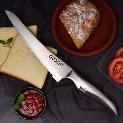 China Viable serrated high carbon steel bread knife 8 inch custom made bread knife for sale for sale