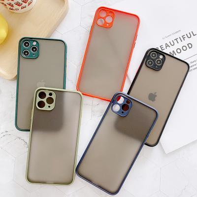 China Fanshion 2021 Simple Hot Sale Camera Lens Protective Silicone Mobile Phone Cases for sale